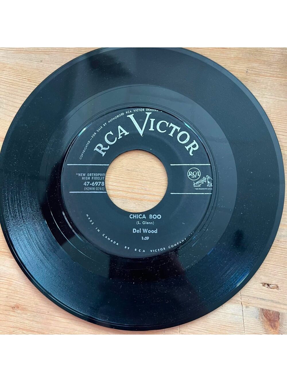 Del Wood - Chica Boo/Piano Roll Waltz 45rpm VG+ R08